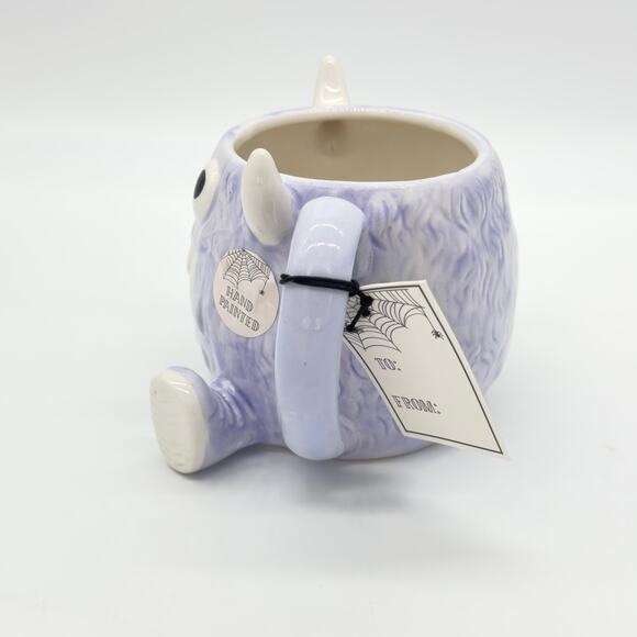 2 Cobwebs & Cauldrons Halloween Monster Mugs Pink Purple Monsters Tennis Shoes - Picture 10 of 10